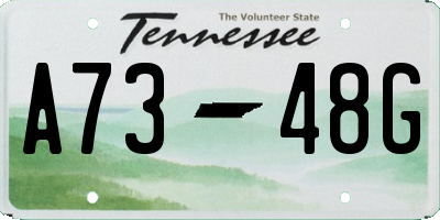 TN license plate A7348G