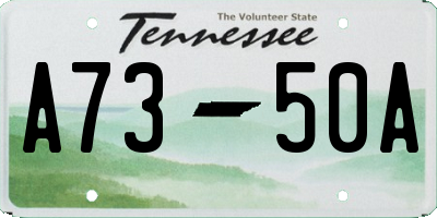 TN license plate A7350A