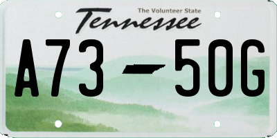 TN license plate A7350G