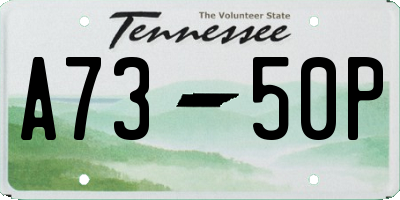 TN license plate A7350P