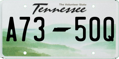TN license plate A7350Q