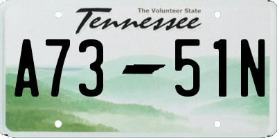 TN license plate A7351N