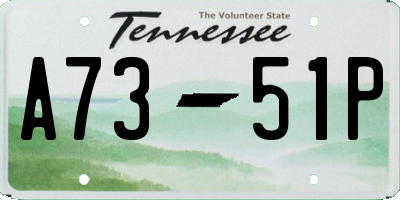 TN license plate A7351P