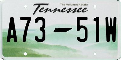 TN license plate A7351W