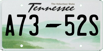 TN license plate A7352S