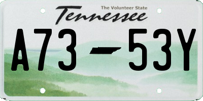 TN license plate A7353Y
