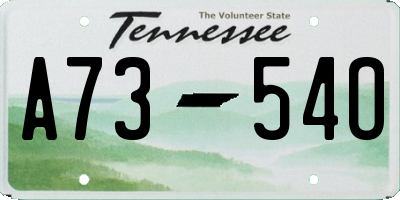 TN license plate A7354O