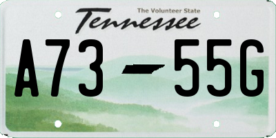 TN license plate A7355G