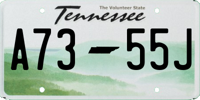 TN license plate A7355J