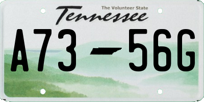 TN license plate A7356G