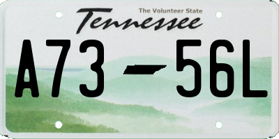 TN license plate A7356L