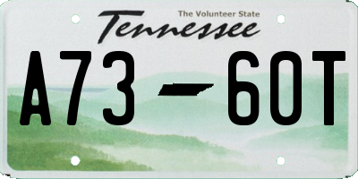TN license plate A7360T