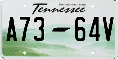 TN license plate A7364V