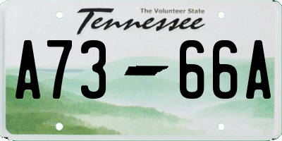 TN license plate A7366A