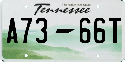 TN license plate A7366T