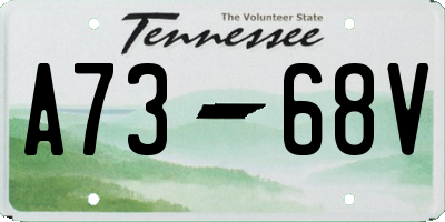 TN license plate A7368V