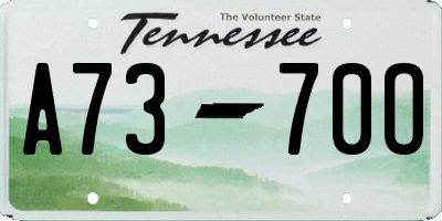TN license plate A7370O