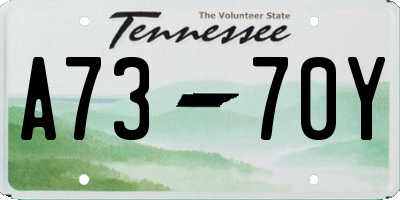 TN license plate A7370Y