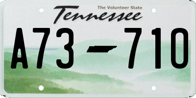 TN license plate A7371O