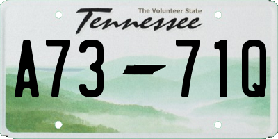 TN license plate A7371Q