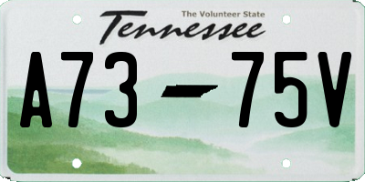 TN license plate A7375V