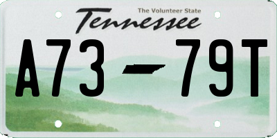 TN license plate A7379T