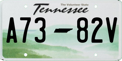 TN license plate A7382V