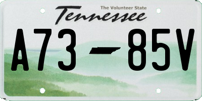 TN license plate A7385V
