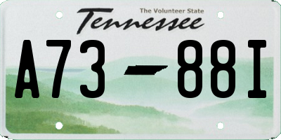 TN license plate A7388I