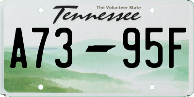 TN license plate A7395F