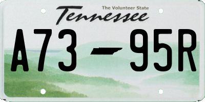TN license plate A7395R