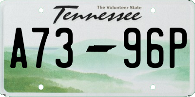 TN license plate A7396P