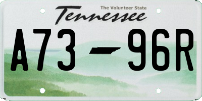 TN license plate A7396R