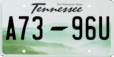 TN license plate A7396U