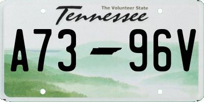 TN license plate A7396V