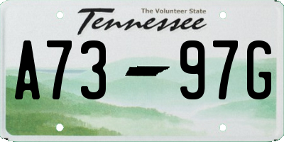 TN license plate A7397G
