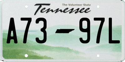 TN license plate A7397L