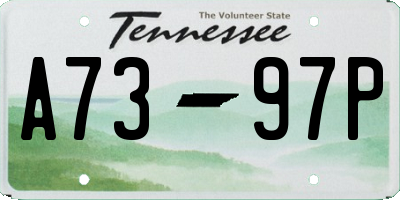 TN license plate A7397P