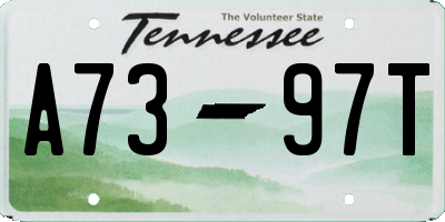 TN license plate A7397T