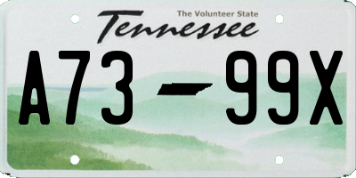 TN license plate A7399X