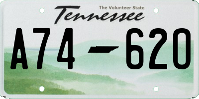 TN license plate A7462O