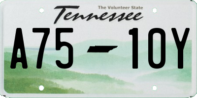 TN license plate A7510Y
