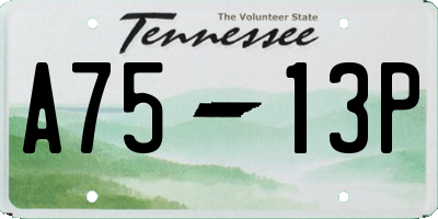 TN license plate A7513P