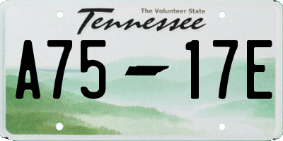TN license plate A7517E