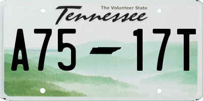 TN license plate A7517T