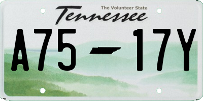TN license plate A7517Y