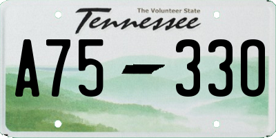 TN license plate A7533O