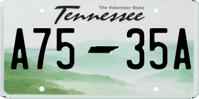 TN license plate A7535A