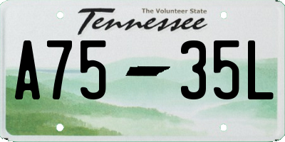 TN license plate A7535L
