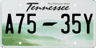 TN license plate A7535Y